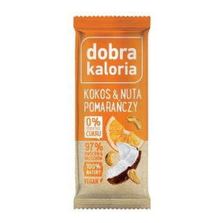 Dobré kalórie Baton Coconut & Orange Poznámka 35