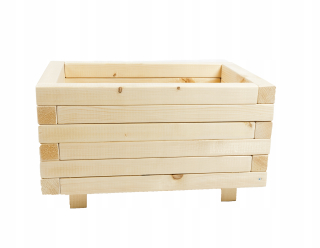 Drevený hrniec IMA 45 L6 H32CM klapky kvetinové záhon