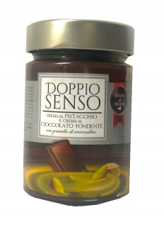 Doppio Senso smotana pistácie a tmavej čokolády