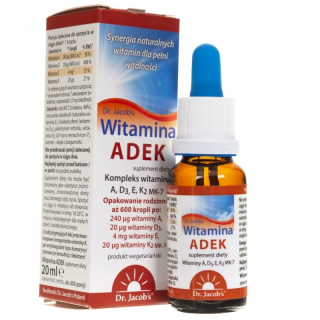 Dr.jacobs Vitamín ADEK 20ML 600 porcií tokoferole