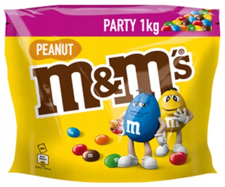 M & M Peanut Party Bag 1 kg Nemčina