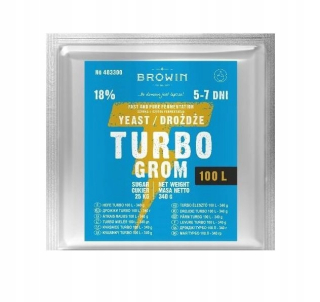 Rozhodujúce kvasinky Turbo Grom pre 100l
