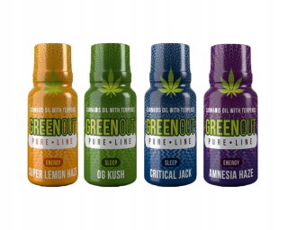 CBD - Duth Therapy Green Out Čistý Mini Set 4x200mg