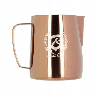 Mliečny hrnček barista priestor ružový zlatý 350 ml