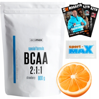 Aminokyseliny - ECOMAX BCAA 2: 1: 1 800 g Aminokyseliny LEUCÍN VALÍN