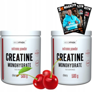 Kreatín - ECOMAX CHADINE MONOHYDRÁTY 2X 500G KRAJKEJ 1000G