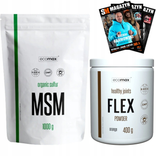Ochrana kĺbov -  ECOMAX MSM Organická síra + Flex Zdravé rybníky