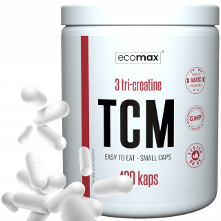 Kreatín - ECOMAX TCM TRI CREATINE 400 CAPS CREATINE APPLE