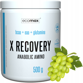Aminokyseliny - ECOMAX X Regenerácia 500g BCAA regeneračná hmotnosť