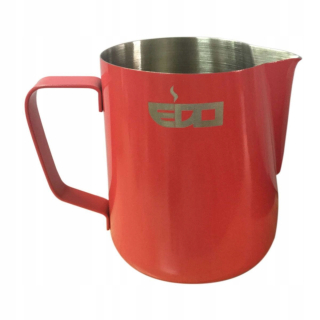 Edo - červená kanvica červeného 600ml mlieka