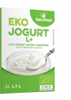 EKO jogurt L + Slnka a potravina živá bakteriálna kultúra