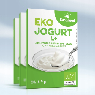 EKO jogurt L + slnko a jedlo