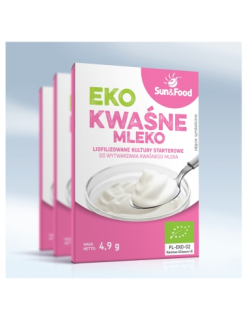 EKO Kyslé mlieko, lyofilizované baktérie Sun a F
