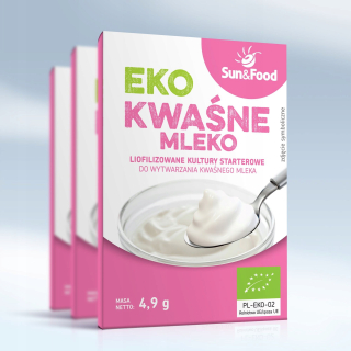 Ekologické kyslé mlieko - lyofilizované baktérie