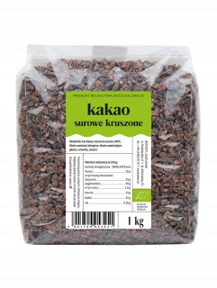 Ekologické kakao Raw Crushed Grain 1kg Bio