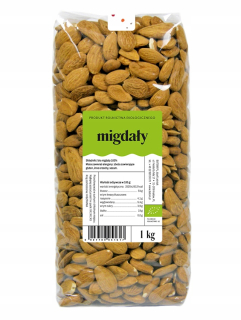 Orechy - Ekologické mandle 1KG BIO