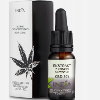 CBD - 30% CBD extrakt s kanabisom 10 ml India Mega Strong