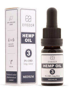 CBD - Endoca lov oleja 3% CBD 300 mg 10 ml Original