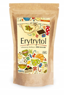 ERYTHRITOL (PAPIEROVÁ TAŠKA) 1000 g - PÄŤ ZMEN