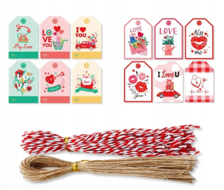 Darček na Valentína - ES3 Valentín Love You Heart 12 ks