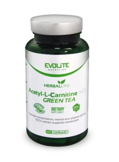 Spaľovač tuku - EVOLITE Acetyl L-karnitín HCL + Zelený čaj 100Caps
