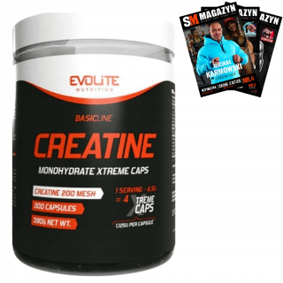 Kreatín - Monohydrát evolite kreatín xTreme 300 kaps hmotnosť