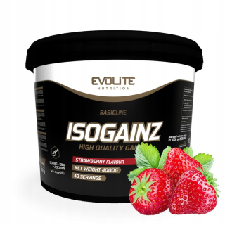 Gainer - EVOLITE ISOGAINZ 4000g 4kg JAHODOVÝ GAINER