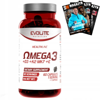 EVOLITE OMEGA 3 VITAMÍN D3 K2 MK7 E 60K IMUNITA