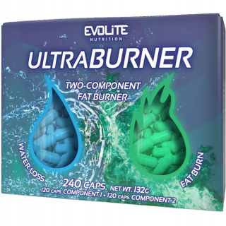 Spaľovač tuku - EVOLITE ULTRA horák Thermogenic + 240Kaps Diuretika