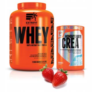 Proteín -  EXTRIFIT OKAMŽITÁ WHEY 2000g PROTEÍN + KREATÍN 400g