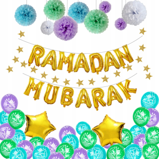 Darček na Valentína - Eid Mubarak steny dekorácie Eid Balon