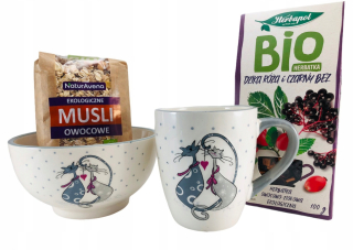 ECO darček na raňajky BIO MUESLI A BOOLA + MUG