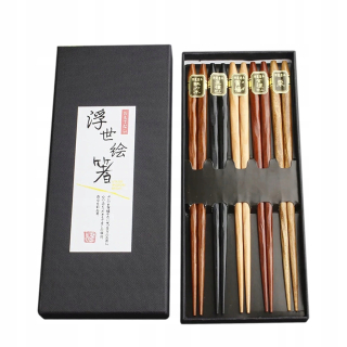 Ekologická sada 5 párov zdobených tyčiniek Sushi