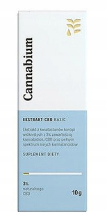 CBD - CBD extrakt 3% konope olej 10g Cannabium