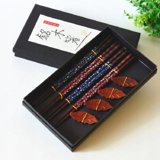 Elegantná sada tyčiniek na sushi, Leafk