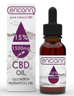 CBD - Encann konopný olej 15% CBD 10 ml