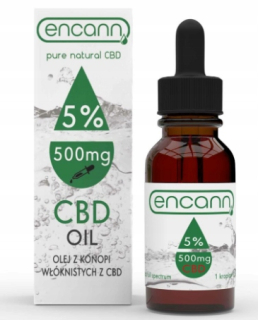 CBD - Encann konopný olej 5% CBD 10 ml