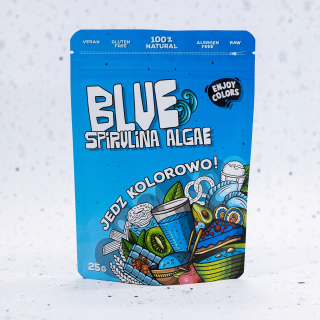 Vychutnajte si farby Blue Spirulina ALGAE 25G