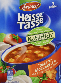 Erasco Hot Mug Mozzarella Tomato 12 Tašky