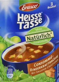 Erasco Hot Mug Bullion Frees Consporme 12 Tore