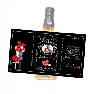 Darček na Valentína - Label Jack Daniels Jack s fotografiou