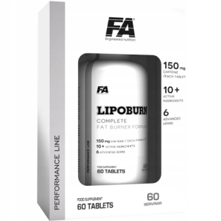 Spaľovač tuku - Výkonnosť FA Lipoburn 60 čiapky