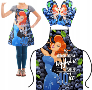 APRON KMPL a rukavice pre narodeninám 18 30 40 50 60