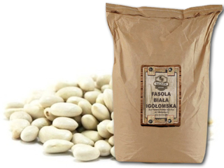 Igolabish bean 25 kg biely 1 gat. Lesklý fazuľa