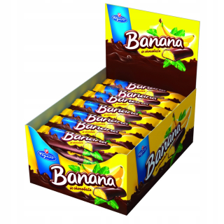 Figaro Baton Banana v čokoláde 25 g 35 ks