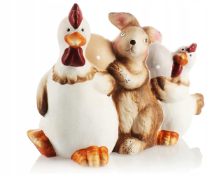 Veľkonočná dekorácia - Veľkonočná figurína keramiky zmesi 18 cm
