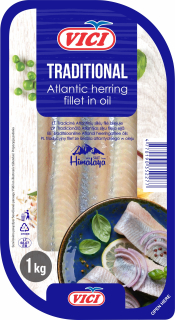 STRIEBOROVÉ FILETY V OLEJI VICI 1 KG (LITUANSKÝ)