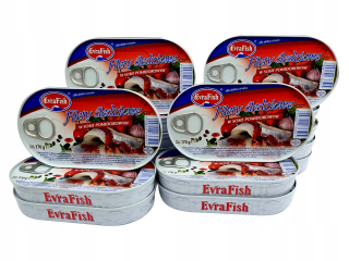 Kleje filé paradajková omáčka 16x 170g evra ryby