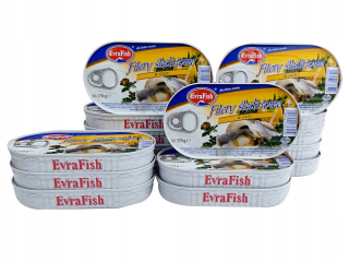 Filtéty sleďov v oleji 16x 170g EVRA Ryby