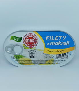 MAKROELOVÉ FILETY V OLEJI 10X170G DOS